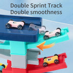DIY Multilevel Racetrack Glider on Building Block Toys